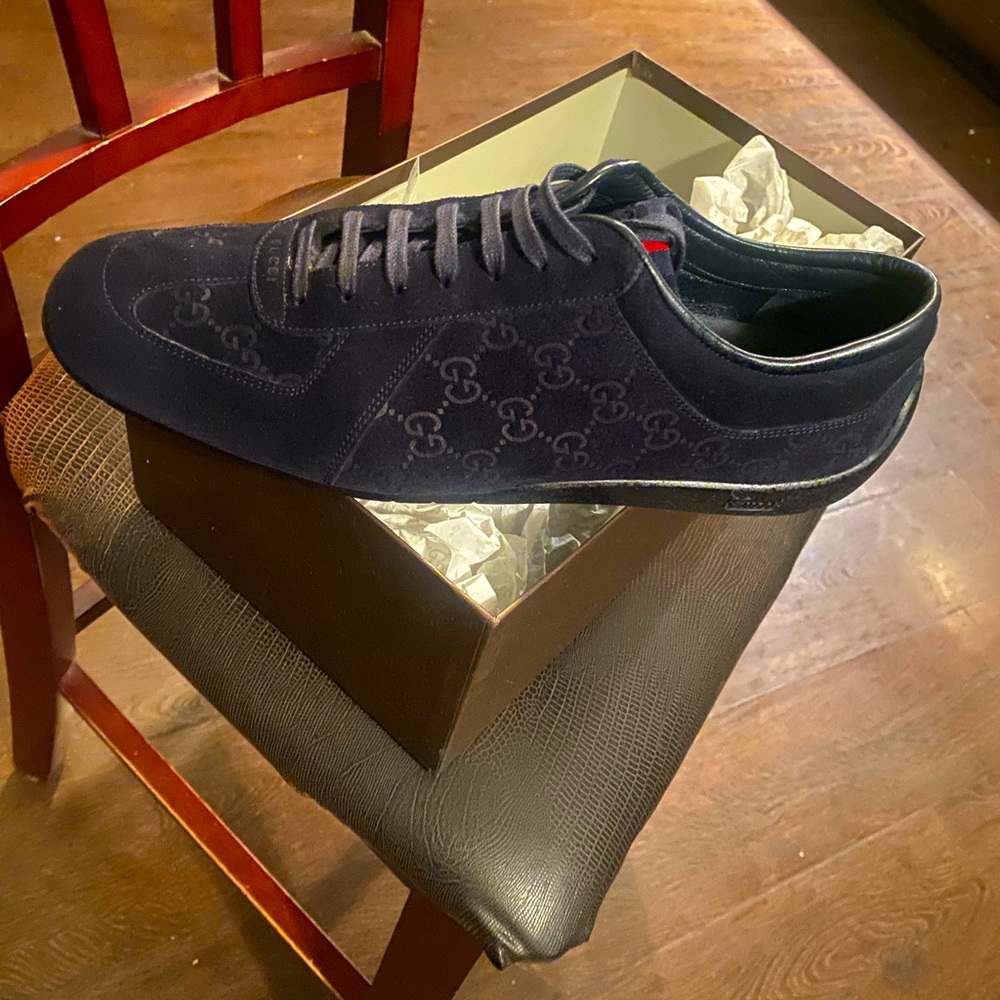 Gucci Blue suede size 12 excellent condition